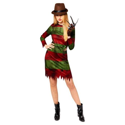 Halloween Kostuum Freddy Krueger Dames Officieel, Kleding | Dames, Carnavalskleding en Feestkleding, Nieuw, Ophalen of Verzenden