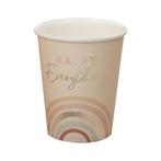 Regenboog Bekers Happy Everything 266ml 8st, Verzenden, Nieuw