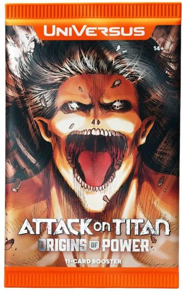 UniVersus TCG Attack on Titan Origin of Power-Booster Pack beschikbaar voor biedingen