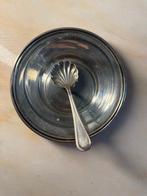 Kom - .800 zilver - Kom voor jam of room op een schoteltje,