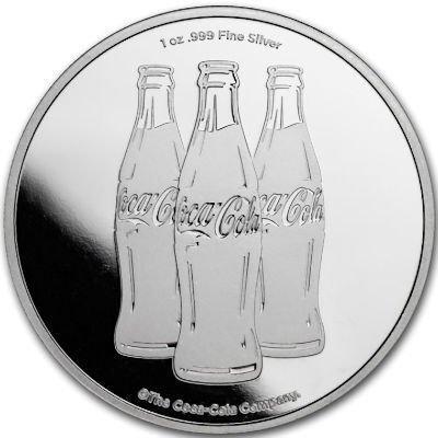 Wereld. Silver bar ND Coca Cola, 1 Oz (.999)  (Zonder, Postzegels en Munten, Munten | Europa | Niet-Euromunten