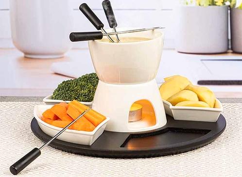 HI Fondueset - Keramiek - 11 delig, Huis en Inrichting, Keuken | Keukenbenodigdheden, Nieuw, Verzenden