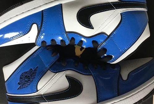 Nike - Air Jordan 1 Mid, Signal Blue - High-top sneakers -, Kleding | Heren, Schoenen