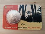 België. 5 Euro 2019 90 Jaar Kuifje in coincard (Zonder, Postzegels en Munten