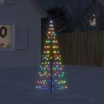 vidaXL LED-kerstboom op vlaggenmast 200 LEDs kleurrijk 180, Verzenden, Nieuw