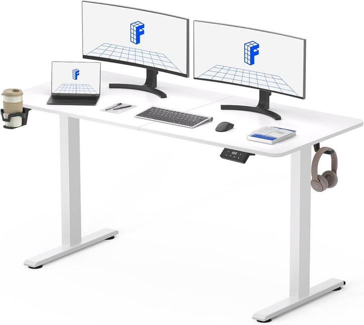 FLEXISPOT FQ Pro Elektrisch Hefbaar Bureau 120x60cm, Hefbaar, Huis en Inrichting, Tafels | Kaptafels, Nieuw, Verzenden