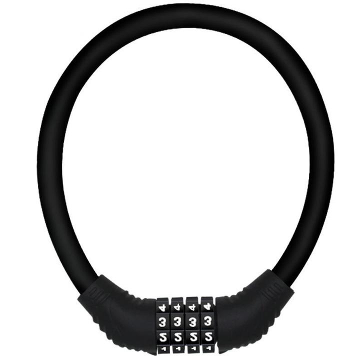 HBS FIETSSLOT-H5-042-BLK - Cijferslot - 420 mm - Zwart, Fietsen en Brommers, Fietsaccessoires | Overige Fietsaccessoires, Nieuw