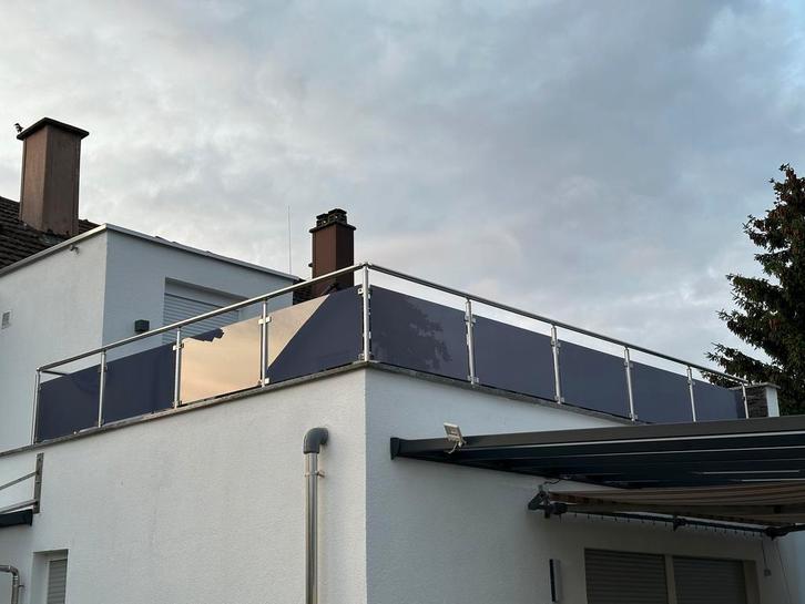 Balkonreling Roestvrij Staal Veiligheidsglas Balkon Railing, Diensten en Vakmensen, Glaszetters, Enkel of Dubbel glas, Garantie