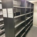 Partij Magista metalen boekenstelling 25 cm diep per 4 meter
