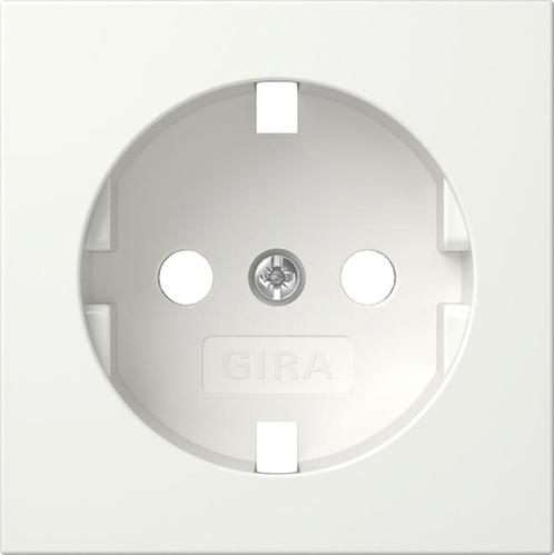 Gira Systeem 55 Contactdoos Afdekplaat Wit - 492003 [2, Doe-het-zelf en Verbouw, Elektra en Kabels, Overige typen, Nieuw, Verzenden