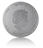 Niue. 2 Dollars 2022 Bitcoin, 1 Oz (.999) (Zonder