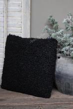 Fluffy bont kussen By Boo black 45 cm, Ophalen of Verzenden, Nieuw
