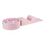 Foam blokken speelset met ballenbak| velvet | Roze, Ophalen of Verzenden, Nieuw