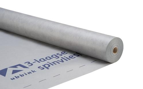 Folie waterdicht damp-open 3-laags Spinvlies 1,5m x 50m, Doe-het-zelf en Verbouw, Overige Doe-het-zelf en Verbouw, Ophalen of Verzenden