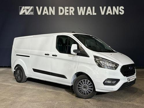 Ford Transit Custom 2.0 TDCI 130 pk L2H1 Euro6 Airco | Stoel, Auto's, Bestelauto's, Dealer onderhouden, Lease, Zwart, Handgeschakeld