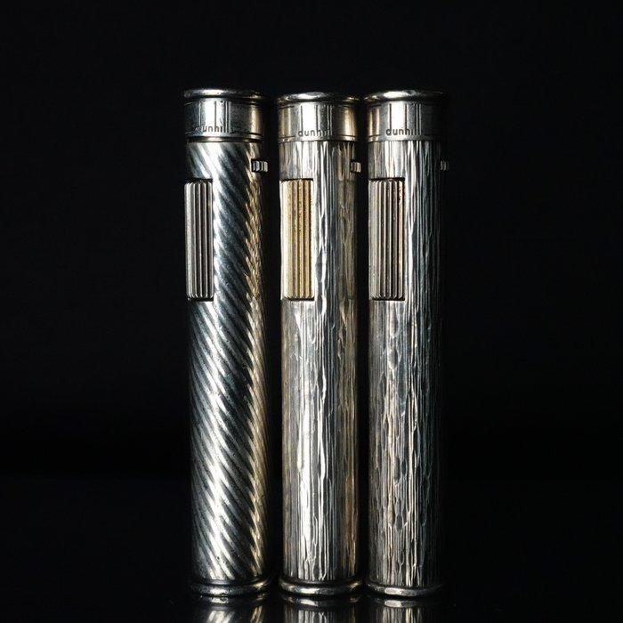Dunhill - Dress Gas Lighter Bark, Spiral 3-Piece Set -, Verzamelen, Rookartikelen, Aanstekers en Luciferdoosjes