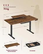 Elektrisch Verstelbaar Bureau met Monitorstandaard en Lade, Verzenden, Nieuw