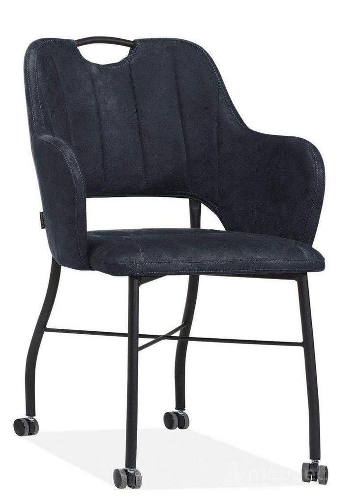 Eetkamerstoel Selena - eetkamerstoelen - Blauw, Huis en Inrichting, Stoelen, Blauw, Nieuw, Overige materialen