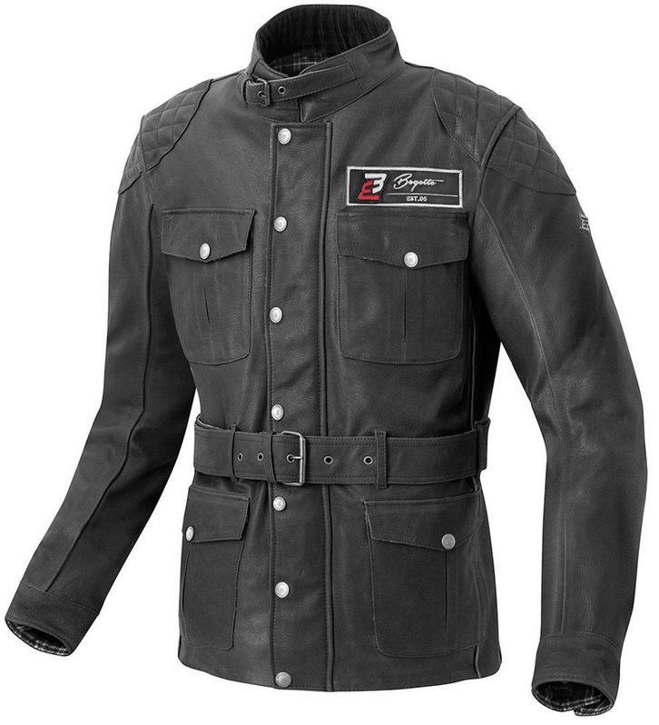 Bogotto Bristol Zwart Leren Motorjas, Motoren, Kleding | Motorkleding, Heren, Nieuw met kaartje, Jas | leer, Verzenden