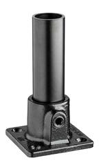 Buiskoppeling Voetplaat Ø 33,7 mm Zwart Gelakt, Verzenden, Nieuw