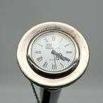 Wandelstok - Horloge - Hout, 925 zilver