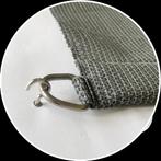 Vouwgordijn HDPE voor buiten 198x240cm Cool Grey, Nieuw