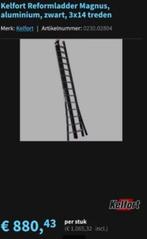 gebruikt reformladder Kellfort!, Doe-het-zelf en Verbouw, Ophalen, Zo goed als nieuw, Ladder, 4 meter of meer
