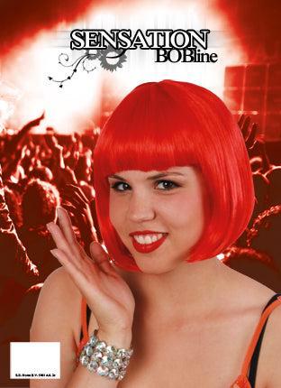 Bobline pruik rood, Kleding | Heren, Carnavalskleding en Feestkleding, Verzenden