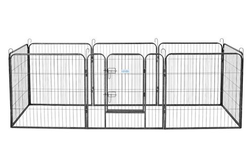 Hondenkennel | Hondenren | Puppyren | 8 panelen 80x95cm, Dieren en Toebehoren, Hondenhokken, 65 tot 100 cm, 110 cm of meer, Nieuw