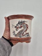 Handgetekende Bonsai-pot Draak - Verzamelstuk - Hoogte