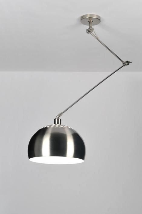 Rietveld Hanglampen - Staalgrijs - Staal, Metaal, Huis en Inrichting, Lampen | Hanglampen, Verzenden