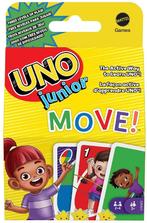 Uno Junior - Move! | Mattel - Kaartspellen, Hobby en Vrije tijd, Gezelschapsspellen | Kaartspellen, Nieuw, Verzenden