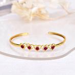 Zonder minimumprijs - Armband Zilver - Ruby - Gecertificeerd, Sieraden, Tassen en Uiterlijk, Antieke sieraden