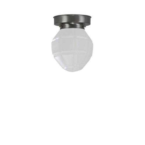 Art Deco plafondlamp model Granaat, Huis en Inrichting, Lampen | Plafondlampen, Nieuw, Glas, Metaal, Ophalen of Verzenden