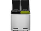 EKO Essential Splitted - Pedaalemmer 2x10L - Soft Close -, Huis en Inrichting, Woonaccessoires | Prullenbakken, Verzenden, Zo goed als nieuw
