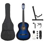vidaXL 12-delige Gitaarset klassiek beginner 4/4 39 blauw, Muziek en Instrumenten, Snaarinstrumenten | Gitaren | Akoestisch, Verzenden