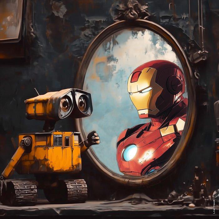 David Law (1967) / L.A French (1992) - Magic Mirror II, Antiek en Kunst, Kunst | Designobjecten