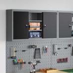 vidaXL Gereedschapskast wandmontage pegboard 100x20x55 cm, Doe-het-zelf en Verbouw, Verzenden, Nieuw