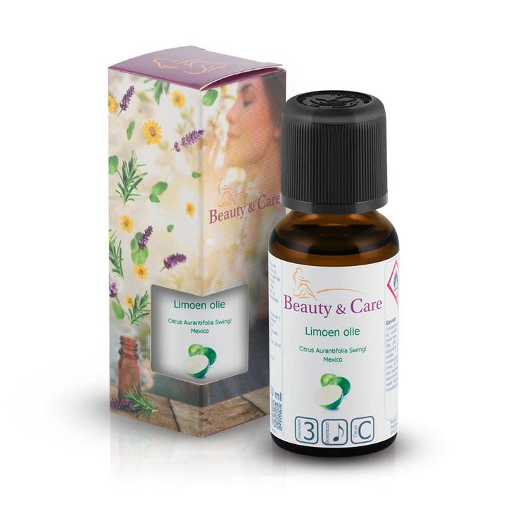 Beauty & Care Limoen etherische olie 20 ml.  new, Sport en Fitness, Gezondheidsproducten en Wellness, Aroma, Nieuw, Ophalen of Verzenden