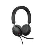 Jabra Evolve2 40 Headset Kantoor/callcenter USB Type-C, Verzenden, Refurbished, On-ear, Jabra