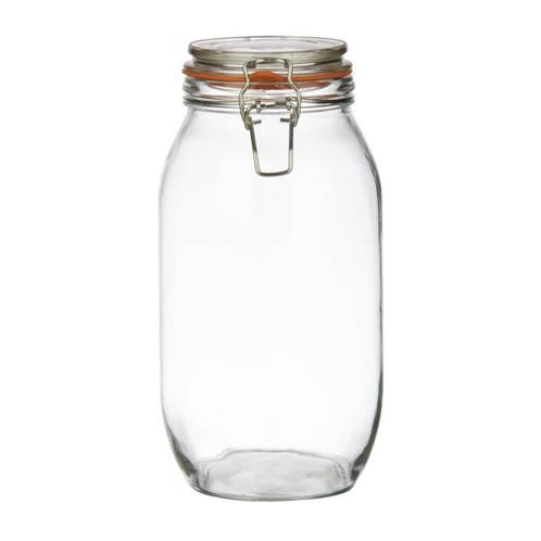 Glazen weckpot / voorraadpot met beugelsluiting, 2 l, Zakelijke goederen, Horeca | Overige, Verzenden