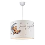 [lux.pro] Hanglamp Rugby E27 wit met knuffelbeer motief, Nieuw, Verzenden