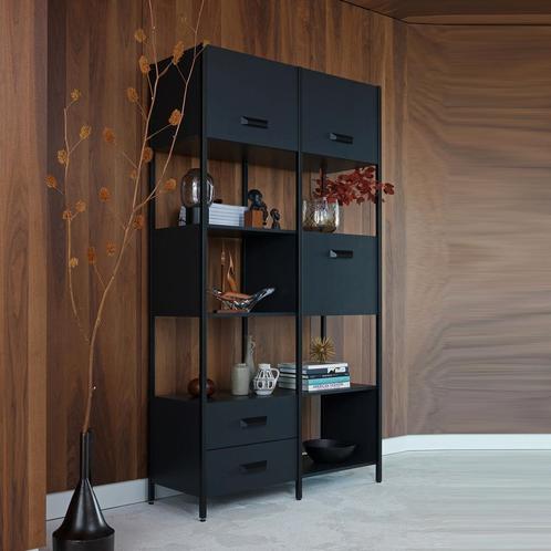 *WOONWINKEL* BePureHome Legacy Moderne Vakkenkast Mat Zwart, Huis en Inrichting, Kasten | Boekenkasten, Nieuw, Verzenden