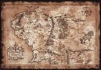 Poster Lord of the Rings Map 91,5x61cm, Verzenden, Nieuw, A1 t/m A3