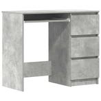 Bureau Hout - Betongrijs - Tweedekansje - Kinderkamer, Ophalen of Verzenden, Nieuw, Tafel(s)