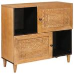 vidaXL Dressoir Lichtbruin Massief mango-hout en, Huis en Inrichting, Kasten | Dressoirs, Verzenden, Nieuw, Overige houtsoorten