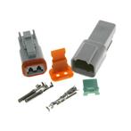 Deutsch-DT 2-pins Connector, Complete set 2-pins (stekker +, Ophalen of Verzenden, Nieuw