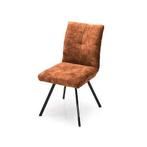 Eetkamerstoel Flora - eetkamerstoelen - Cognac, Nieuw, Bruin, Stof