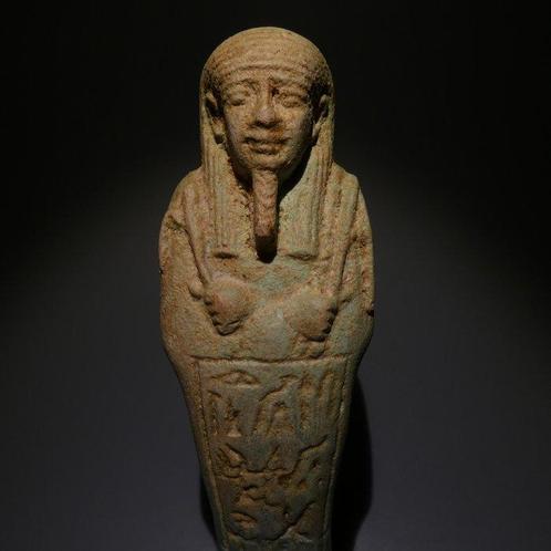Oud-Egyptisch Shabti voor generaal Pakhaas. 30e dynastie,, Verzamelen, Mineralen en Fossielen