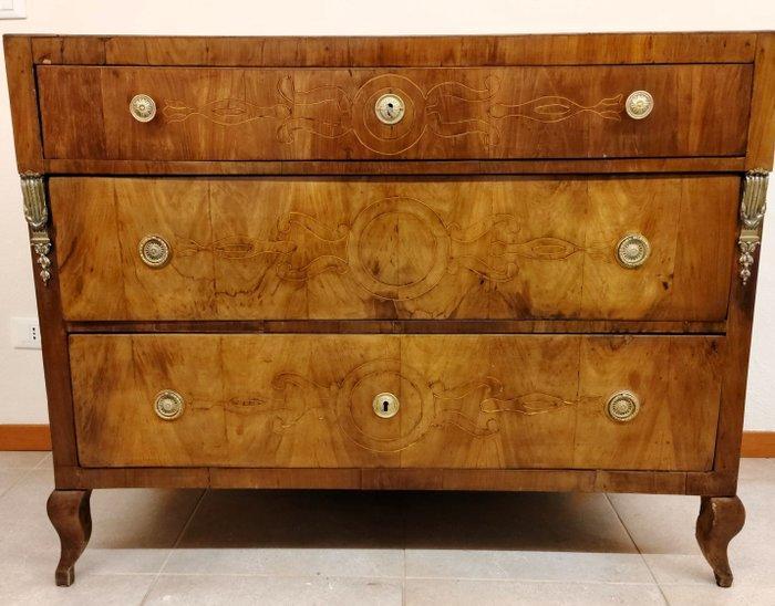 Commode - Walnoot, Knoesthout, Spar - Ladenkast /, Antiek en Kunst, Curiosa en Brocante